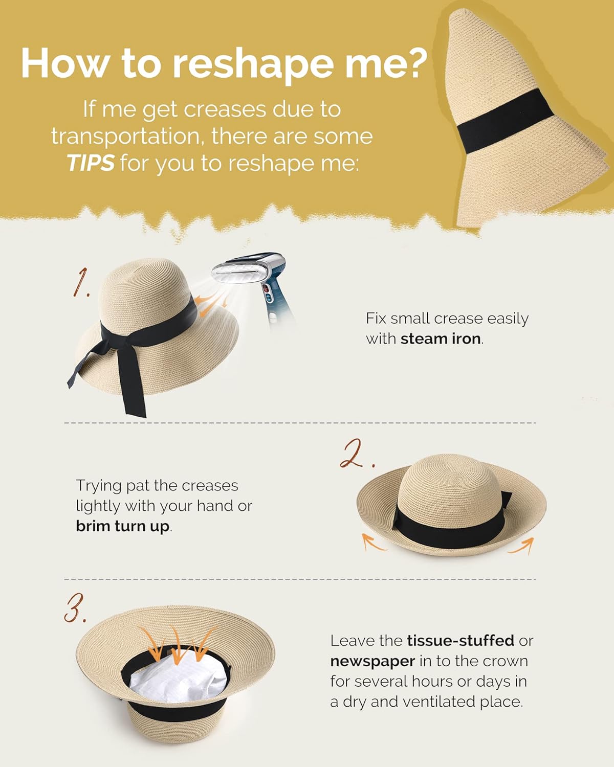 Soleil | Wide Brim Foldable Straw Beach Sun Hat UPF 80+ - mildlymama