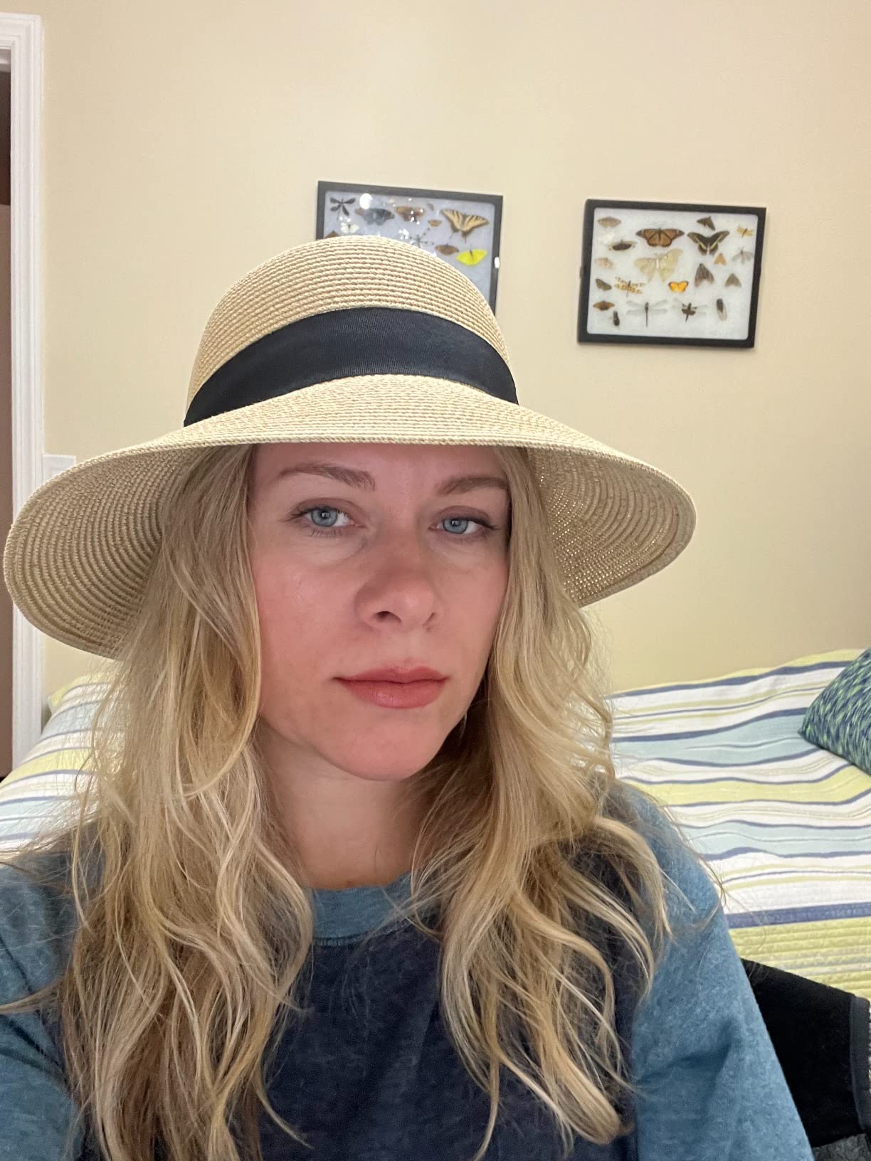 Soleil | Wide Brim Foldable Straw Beach Sun Hat UPF 80+ - mildlymama