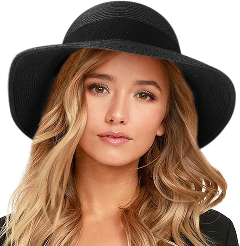 Soleil | Wide Brim Foldable Straw Beach Sun Hat UPF 80+ - mildlymama