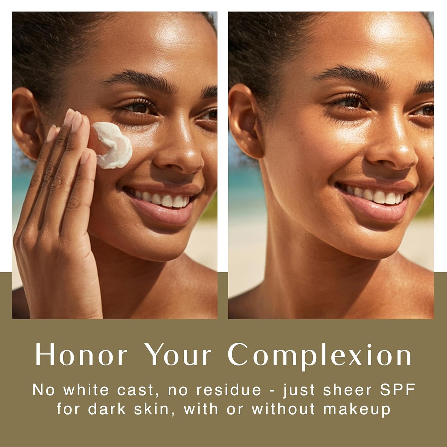 SPF 30 for the Face & Body - Moisturizing Sun Protection, SPF 30, Sun Lotion for Women, Ultra Sheer, Travel Size, No White Cast for Melanin Rich Skin - 2 Fl Oz - mildlymama