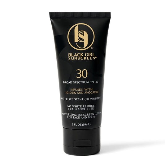 SPF 30 for the Face & Body - Moisturizing Sun Protection, SPF 30, Sun Lotion for Women, Ultra Sheer, Travel Size, No White Cast for Melanin Rich Skin - 2 Fl Oz - mildlymama