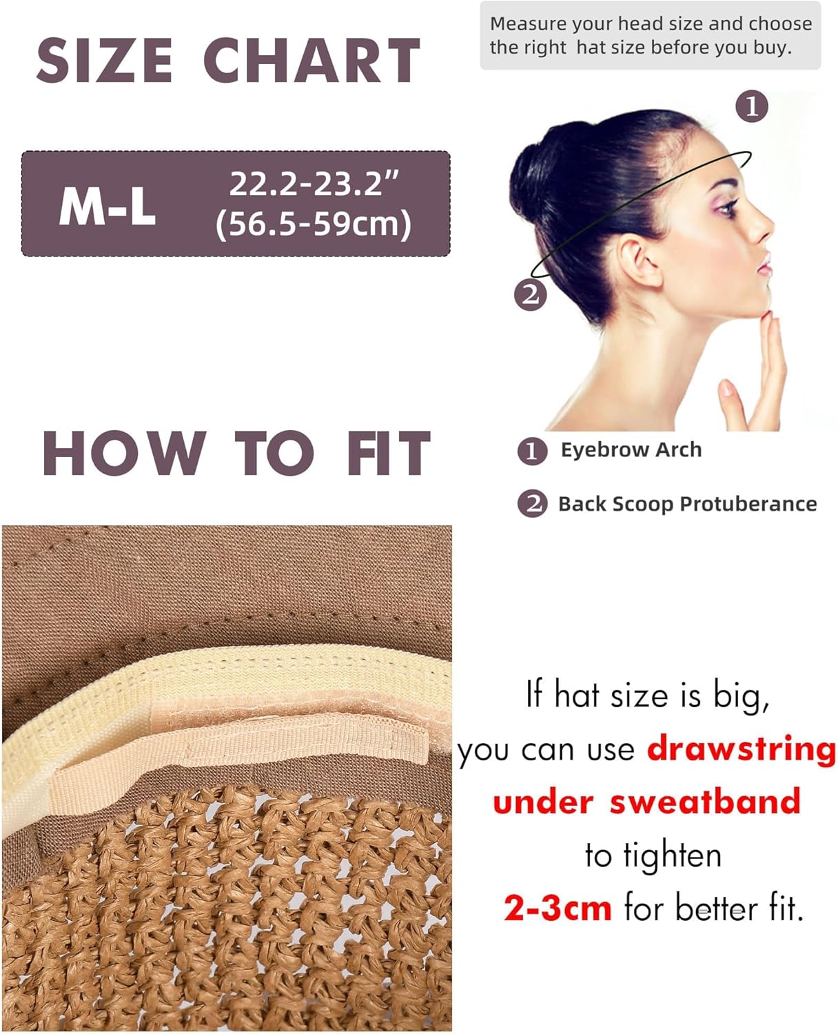 Summer Straw Beach Sun Hats for Women UPF 50 Floppy Wide Brim Travel Bucket Hat Foldable Packable - mildlymama