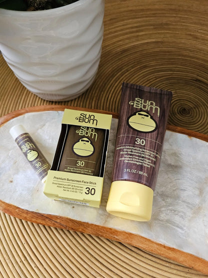 Sun Bum Road Tripper | SPF 30 Travel Sun Care Set — Lotion, Face Stick & Lip Balm - mildlymama