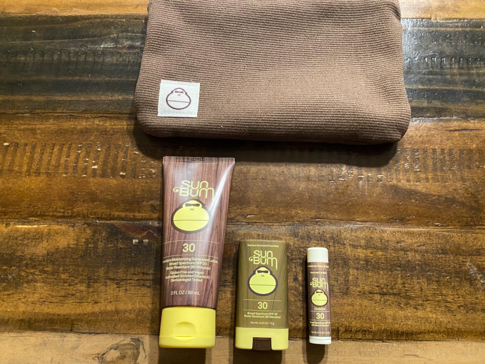 Sun Bum Road Tripper | SPF 30 Travel Sun Care Set — Lotion, Face Stick & Lip Balm - mildlymama