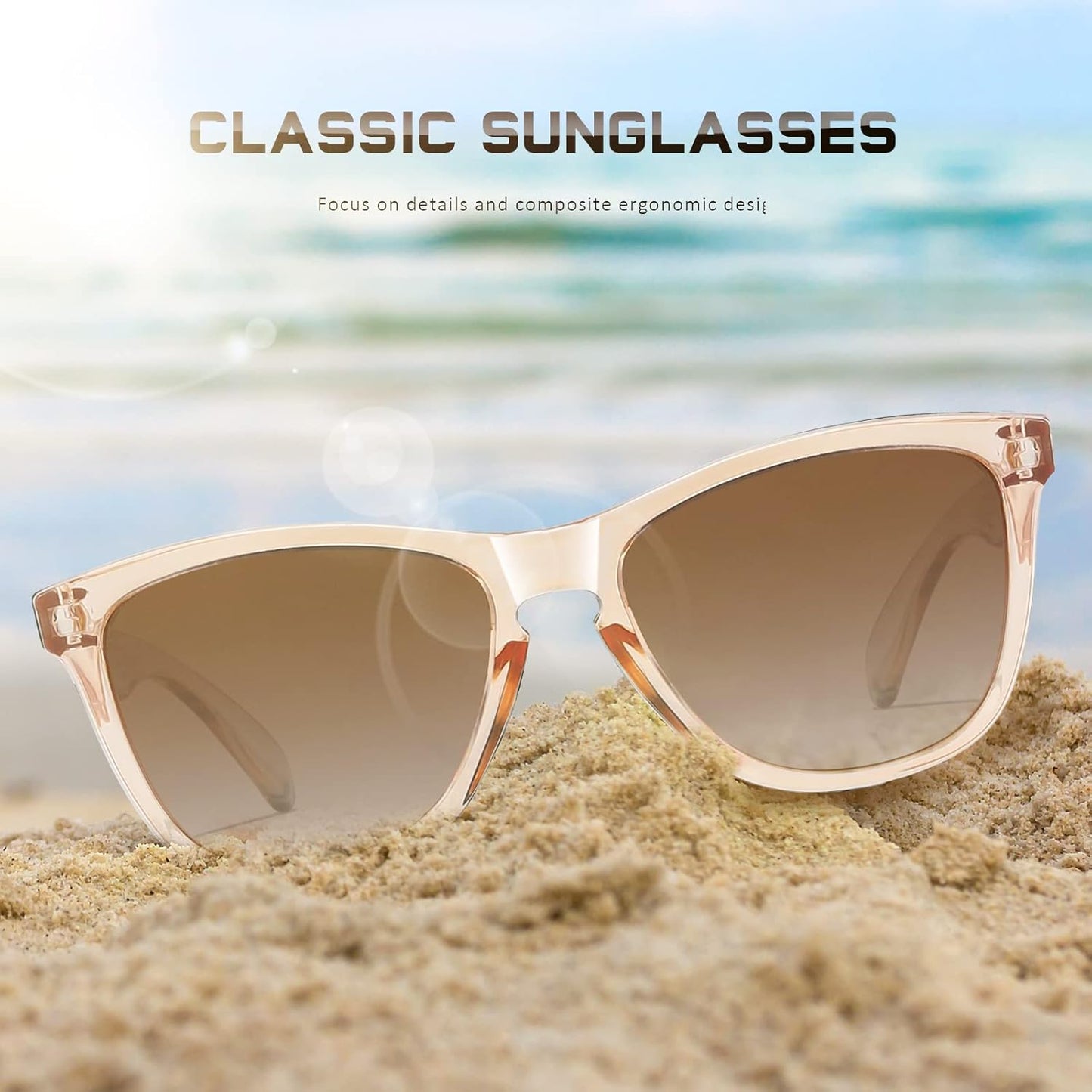 Sunglasses Womens Polarized Sunglasses for Women Trendy Designer Mirrored UV400 Protection Sun Glasses - mildlymama