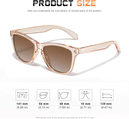 Sunglasses Womens Polarized Sunglasses for Women Trendy Designer Mirrored UV400 Protection Sun Glasses - mildlymama