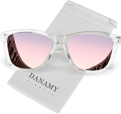 Sunglasses Womens Polarized Sunglasses for Women Trendy Designer Mirrored UV400 Protection Sun Glasses - mildlymama