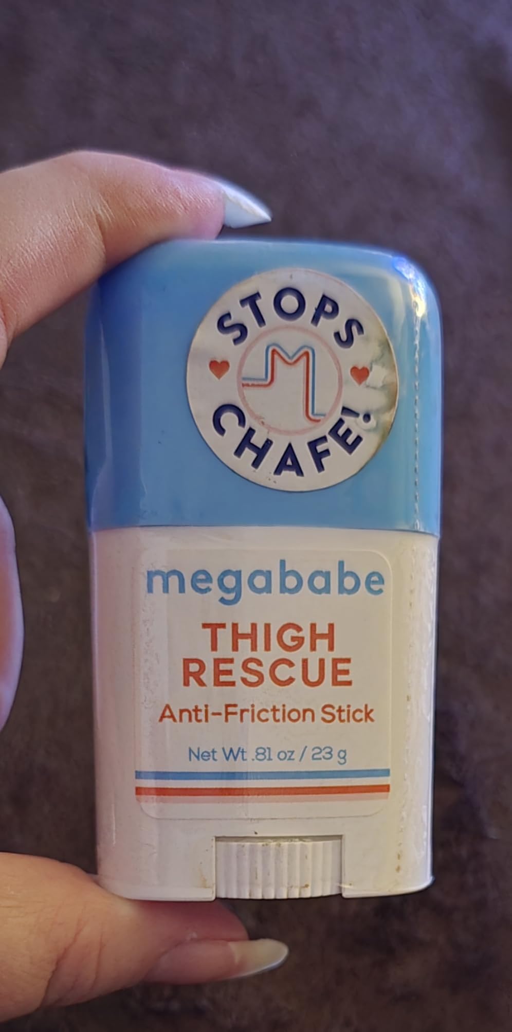 Thigh Rescue Anti - Chafe Stick Mini | Travel Size, Great for On - The - Go | Prevents Skin Chafe & Irritation | Thighs, Arms, Bra - Lines & More - mildlymama