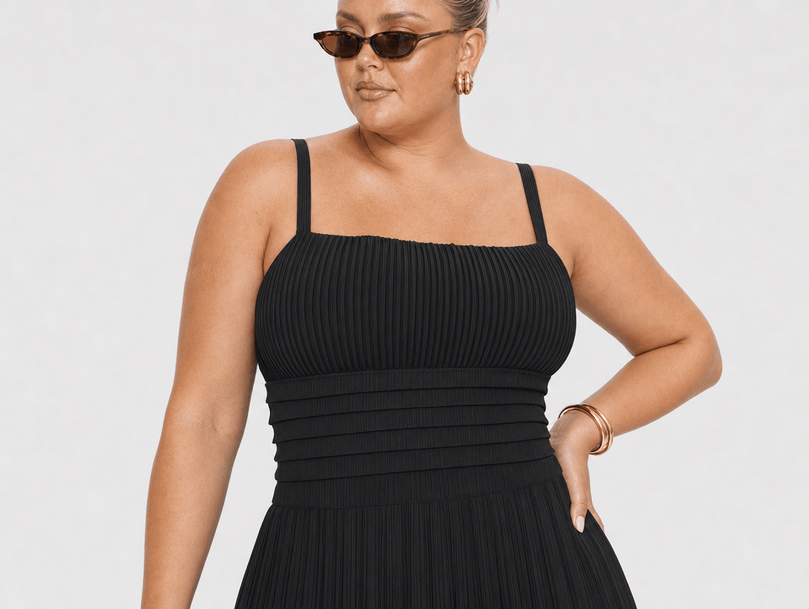 Violette™ | French Style Pleated Maxi Dress - mildlymama