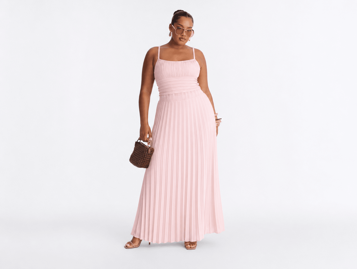 Violette™ | French Style Pleated Maxi Dress - mildlymama