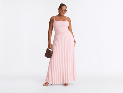 Violette™ | French Style Pleated Maxi Dress - mildlymama