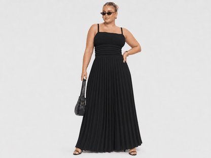 Violette™ | French Style Pleated Maxi Dress - mildlymama