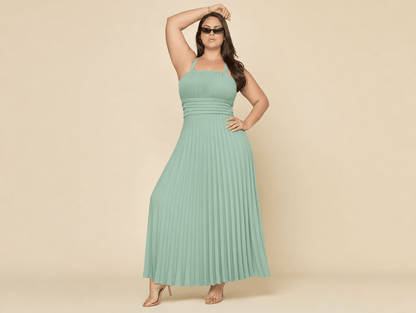 Violette™ | French Style Pleated Maxi Dress - mildlymama