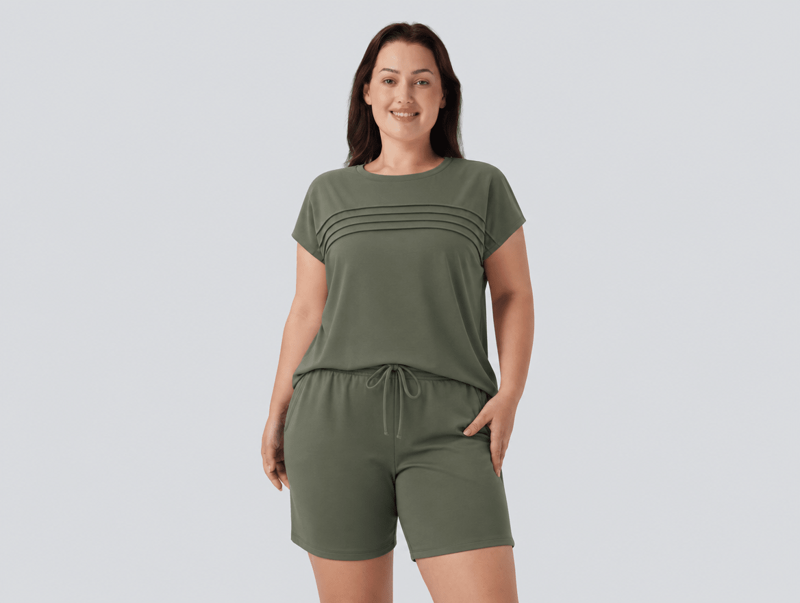 Womens Short Sets 2 Piece Summer Outfits for Women Lounge Sets Beach Vacation Travel Clothes Trendy Loungewear Sets - mildlymama