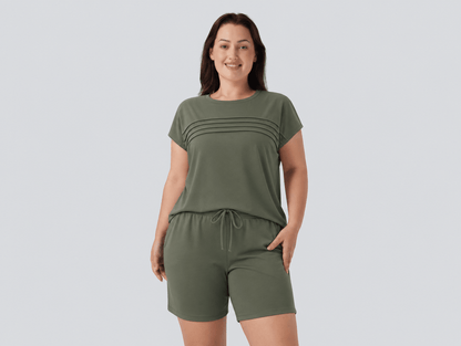 Womens Short Sets 2 Piece Summer Outfits for Women Lounge Sets Beach Vacation Travel Clothes Trendy Loungewear Sets - mildlymama