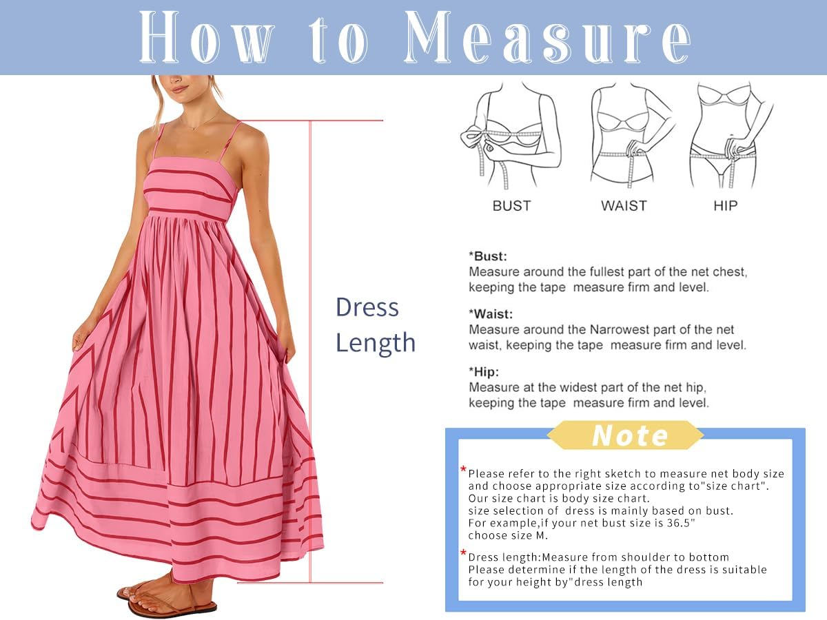 Women'S Striped Back Smocked Maxi Dress Sexy Spaghetti Strap Cut Out Flowy Swing Long Dress - mildlymama
