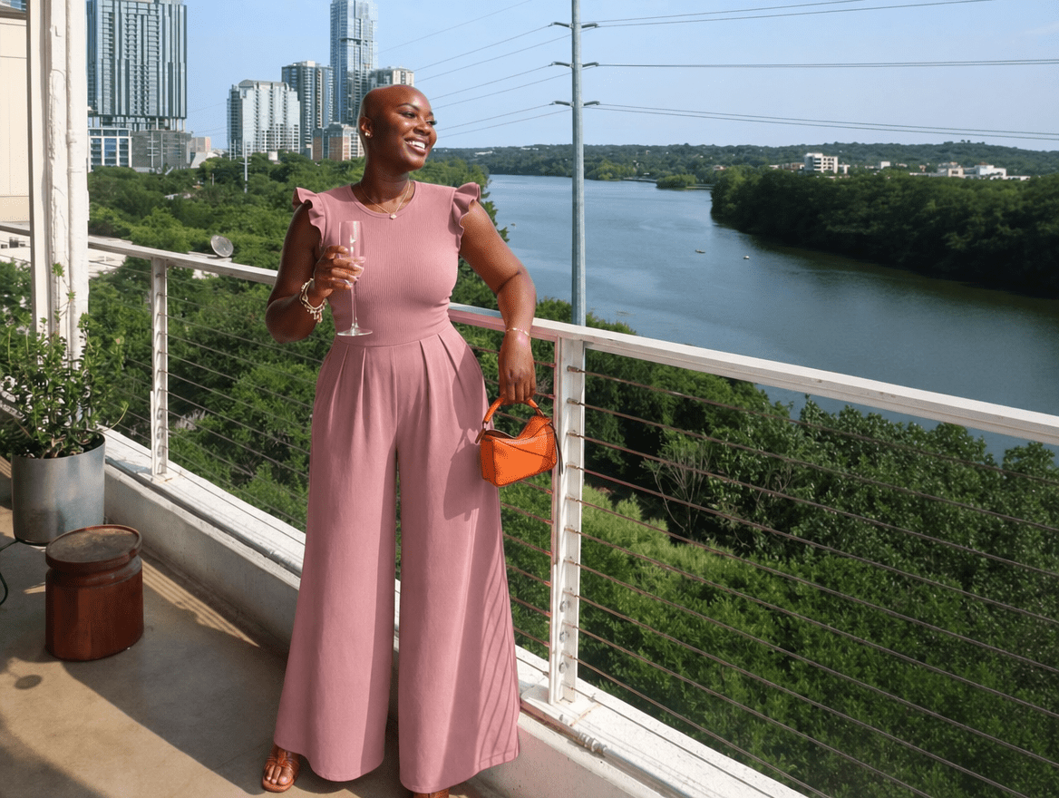 Wren | Ribbed Knit Ruffle Cap Sleeve Wide Leg Jumpsuit - mildlymama